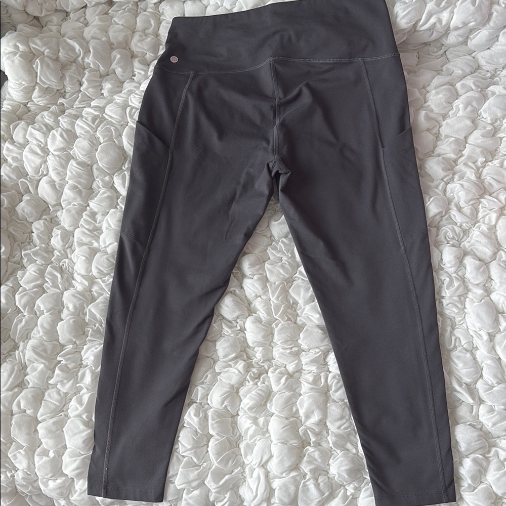 Zella Gray High-Waisted Leggings